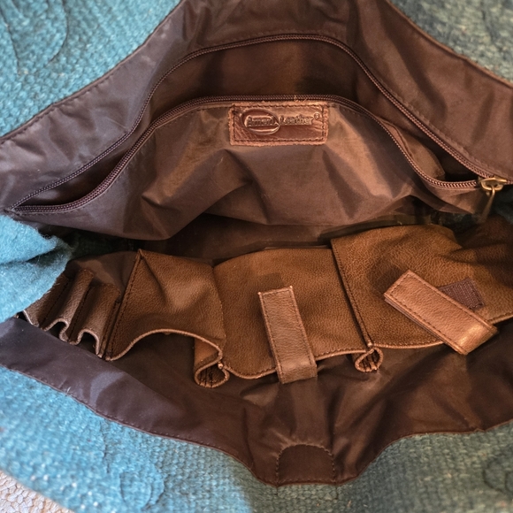 Ameri-Leather Large Wool Leather Tote Southwest Aztec Print - Picture 11 of 11